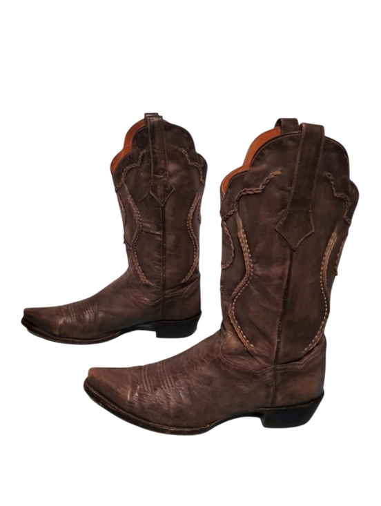 Dan Post Other - Vintage Dan Post Gray Leather Stitched Cowboy Western Boots Men's Size 9.5D